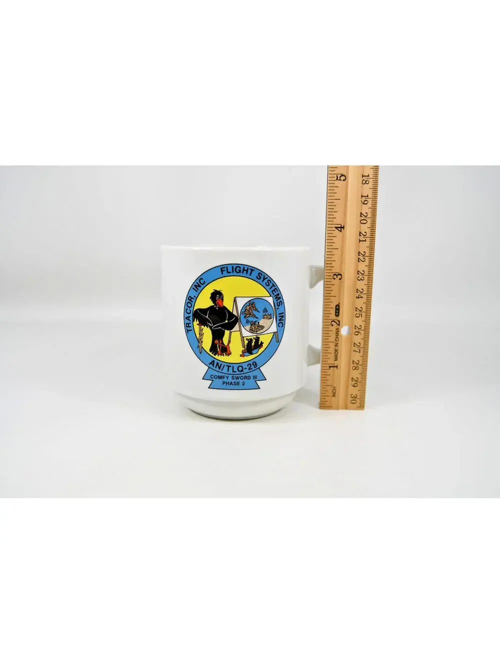 Tracor Flight Systems AN/TLQ-29 Comfy Sword III Phase 2 Coffee Mug Cup VTG